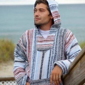 Multicolor Striped Men's Hoodie